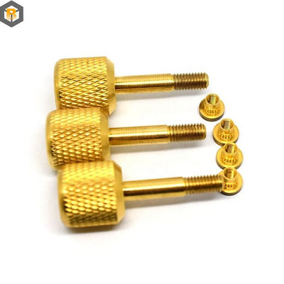 High Precision Custom Alloy Pin Knurled Nut Schroef voor CNC-draai-draai-freesdelen