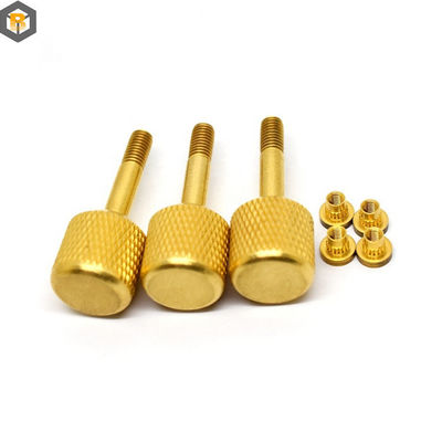 High Precision Custom Alloy Pin Knurled Nut Schroef voor CNC-draai-draai-freesdelen