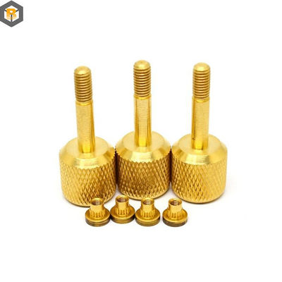 High Precision Custom Alloy Pin Knurled Nut Schroef voor CNC-draai-draai-freesdelen