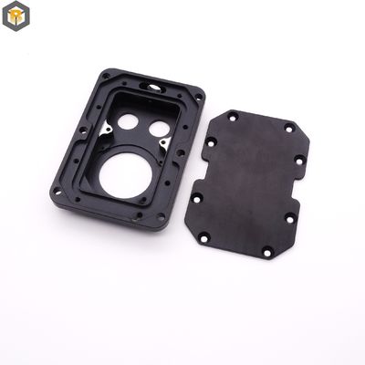 Custom 2D/3D/Drawing CNC Machining Aluminium 6061 7075 Onderdeel met zwart geanodiseerd