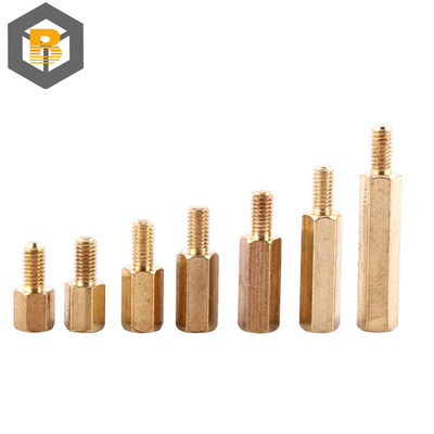 CNC draaibank M6 Op maat gemaakte vrouwelijke standoffs Spacer Machine Part Op maat gemaakt door 2D / 3D / tekening