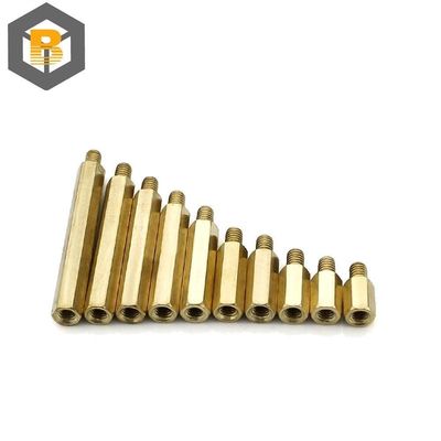 CNC draaibank M6 Op maat gemaakte vrouwelijke standoffs Spacer Machine Part Op maat gemaakt door 2D / 3D / tekening