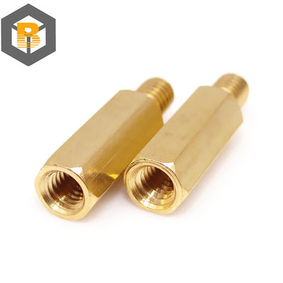 Hex Messing Manlijk Vrouwelijk Standoff Board Stud Metrisch Hexagon Gedrukt Pilaar PCB Moederbord Spacer Bolt Schroef M2m2.5m3 M4 M5*2-80mm Op maat door 2D/3D/tekening