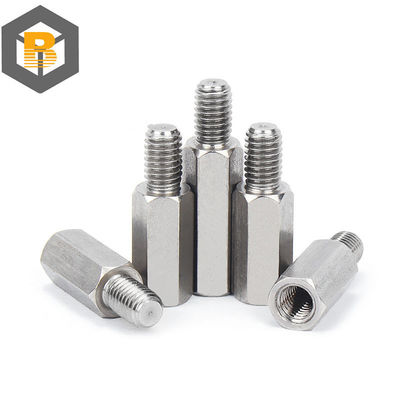 Custom roestvrij staal Hex Standoff Man to Female Spacer Precision Bewerking Deel 2D