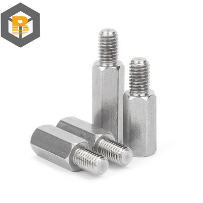 Custom roestvrij staal Hex Standoff Man to Female Spacer Precision Bewerking Deel 2D