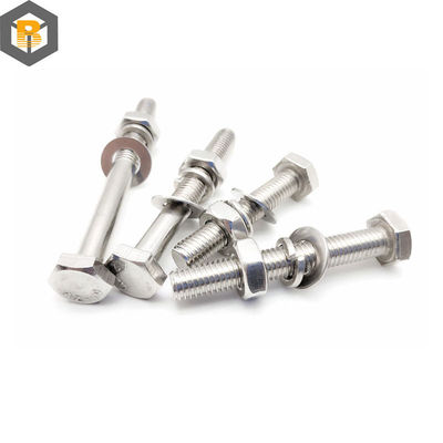 Op maat gemaakt door 2D/3D/tekening Super alloy staal 25cr/2mova/B16 Hex Head Bolt Machine Part