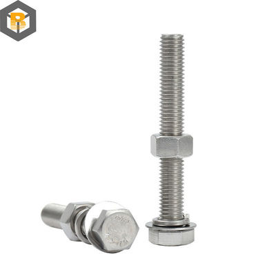 Op maat gemaakt door 2D/3D/tekening Super alloy staal 25cr/2mova/B16 Hex Head Bolt Machine Part