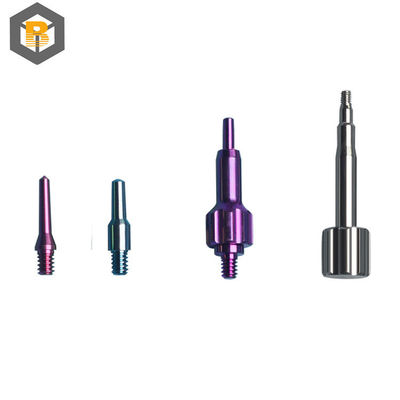 Op maat gemaakte tandheelkundige implantaten Abutment Titanium legering Retentieschroeven Rechte Plural Abutment Precision Machining Part
