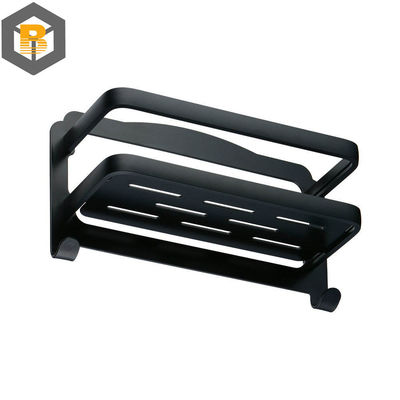 2D / 3D Custom badkamer douchereel Zwart zelfklevend douche caddy machine onderdeel