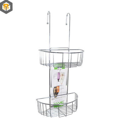 Custom door 2D Metal Wire Storage Organizer voor badkamer Hangende douche caddy reserveonderdeel