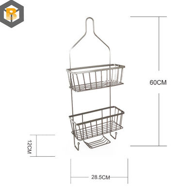 Decoratieve badkamer metalen douchecabine met haak en shampoo
