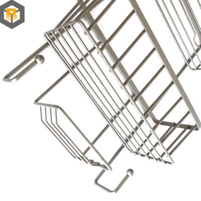 Decoratieve badkamer metalen douchecabine met haak en shampoo