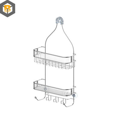 Hangende badkamer douche wagen met haken en badkamer opslag Custom door 2D / 3D