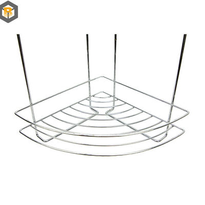 Custom 2D / 3D tekenen Badkamergereedschap 3 Tier Douche opslagrek Hoek Staande handdoek Caddy