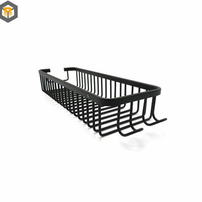 2D douche Caddy zwart roestvrij waterdicht plank manden sterke laadcapaciteit