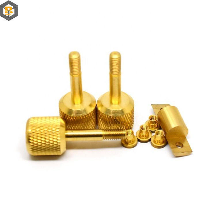 High Precision Custom Alloy Pin Knurled Nut Schroef voor CNC-draai-draai-freesdelen