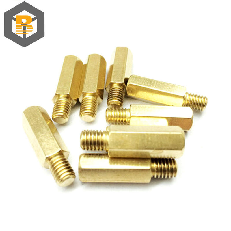 CNC draaibank M6 Op maat gemaakte vrouwelijke standoffs Spacer Machine Part Op maat gemaakt door 2D / 3D / tekening