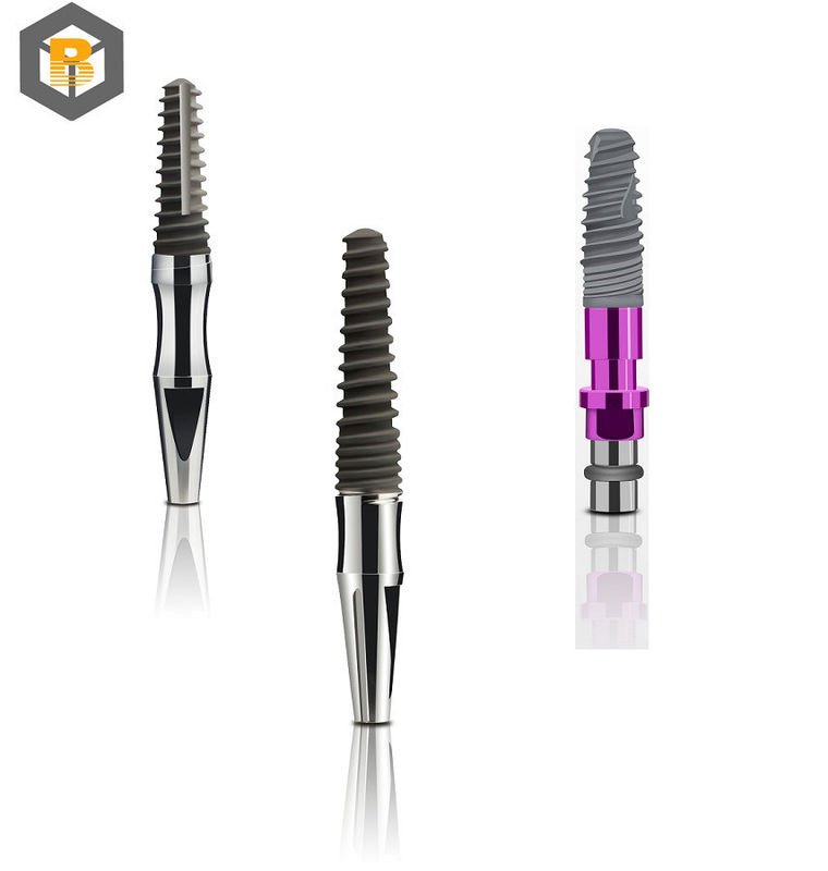Zuivere titanium tandheelkundige implantaten botniveau bevestiging CE/ISO13485 S.L.a Oppervlak aangepast