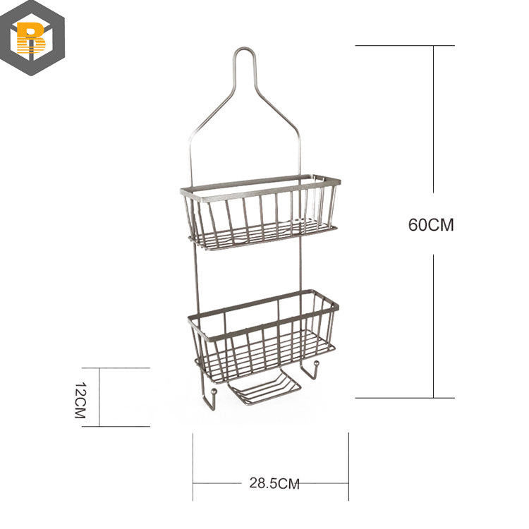 Decoratieve badkamer metalen douchecabine met haak en shampoo